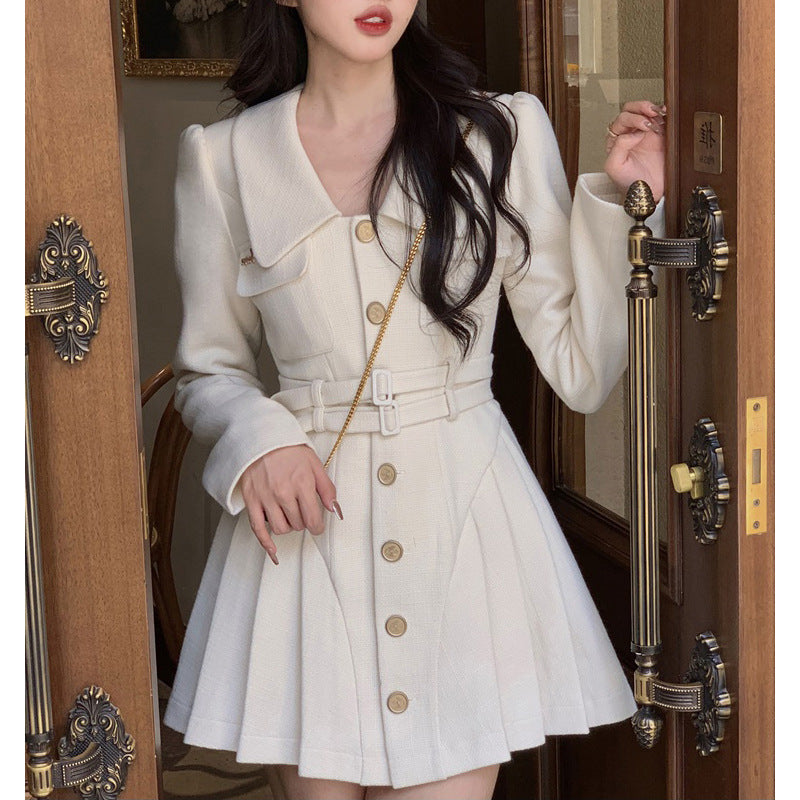 Light Mature Elegant Xiaoxiang Style Textured Cloth Coat